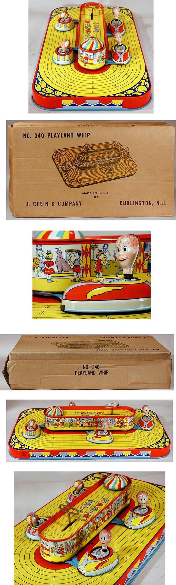 1953 Chein, No.340 Playland Whip in Original Box